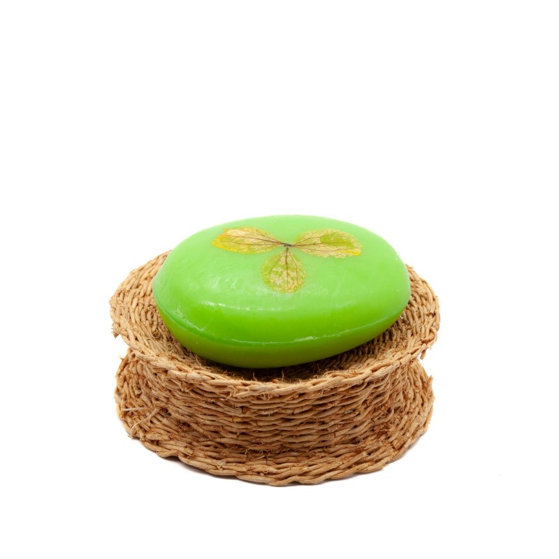 soap dish made of vetiver roots